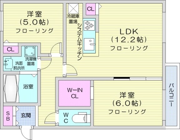 幌平橋駅 徒歩13分 2階の物件間取画像